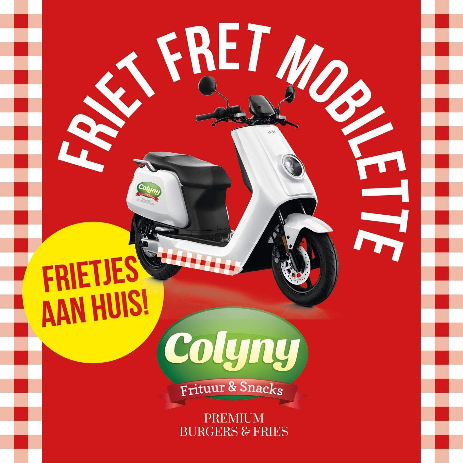 De Friet-Fret-Mobilette van COLYNY